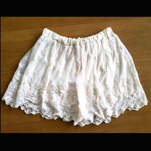 NWOT Mini Skirt Embroidered Tulle Forever 21 XS